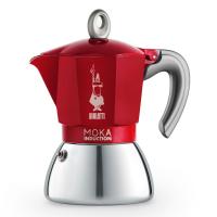 Гейзерная кофеварка Bialetti New Moka Induction Red (6 порций)