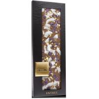 Молочный шоколад ChocoMe V108, 23-x каратные золотые хлопья, лепестки фиалки, кокосовая стружка, 110 г