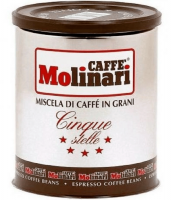 Кофе в зернах Molinari Cinque Stelle, 250 г
