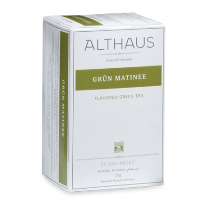 Чай зеленый Althaus Grün Matinee пакетики 20x1,75гр.