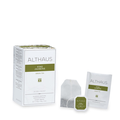 Чай зеленый Althaus Fine Jasmine пакетики 20x1,75гр.